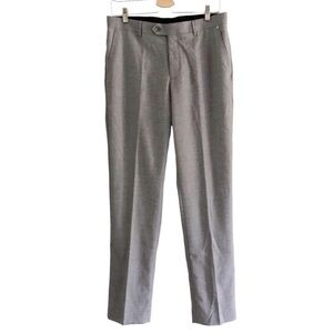 ZNTI8 Zanetti Gray Trousers Dress Slacks W33 L32